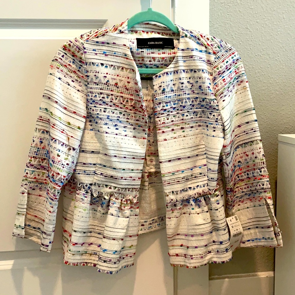 Embroidered white jacket